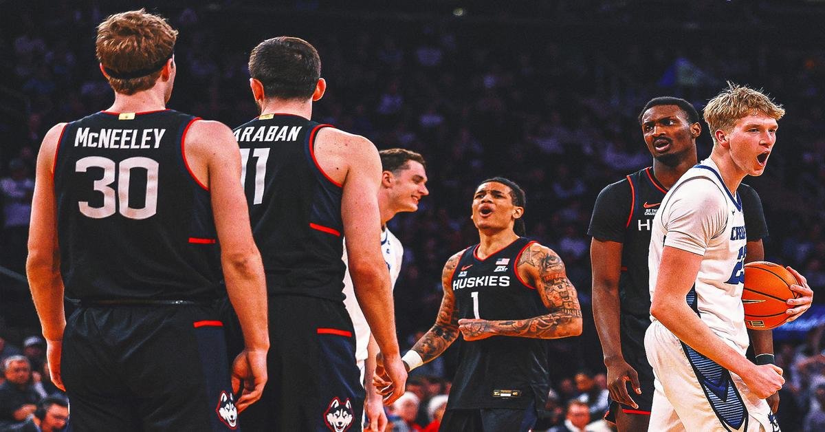 Összetűzés a creighton és uconn kosárlabda-mérkőzés végén