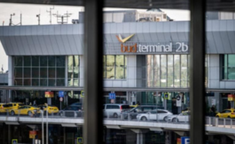 Budapesti repülőtér figyelmeztetést adott ki az eső miatt