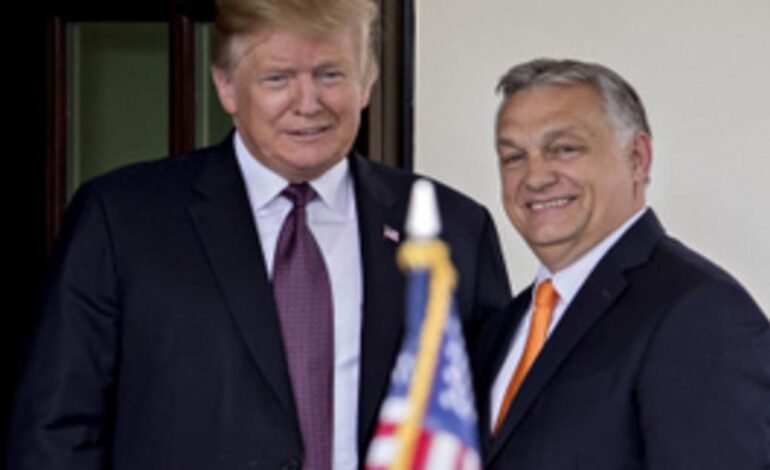 Orbán Viktor látogatása a Fehér Házban Trumppal találkozott