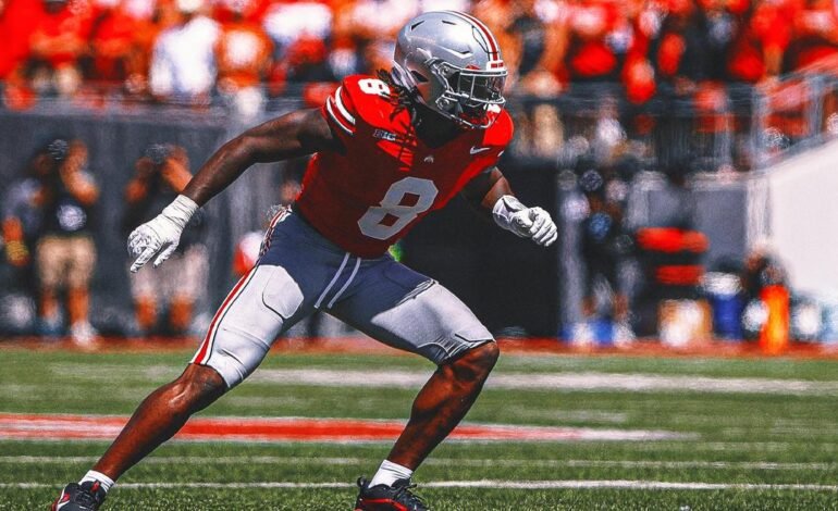Arvell Reese első interceptionje az Ohio State színeiben