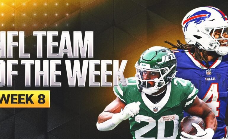 A hét csapata: kiemelkedő teljesítmény az NFL nyolcadik hetén